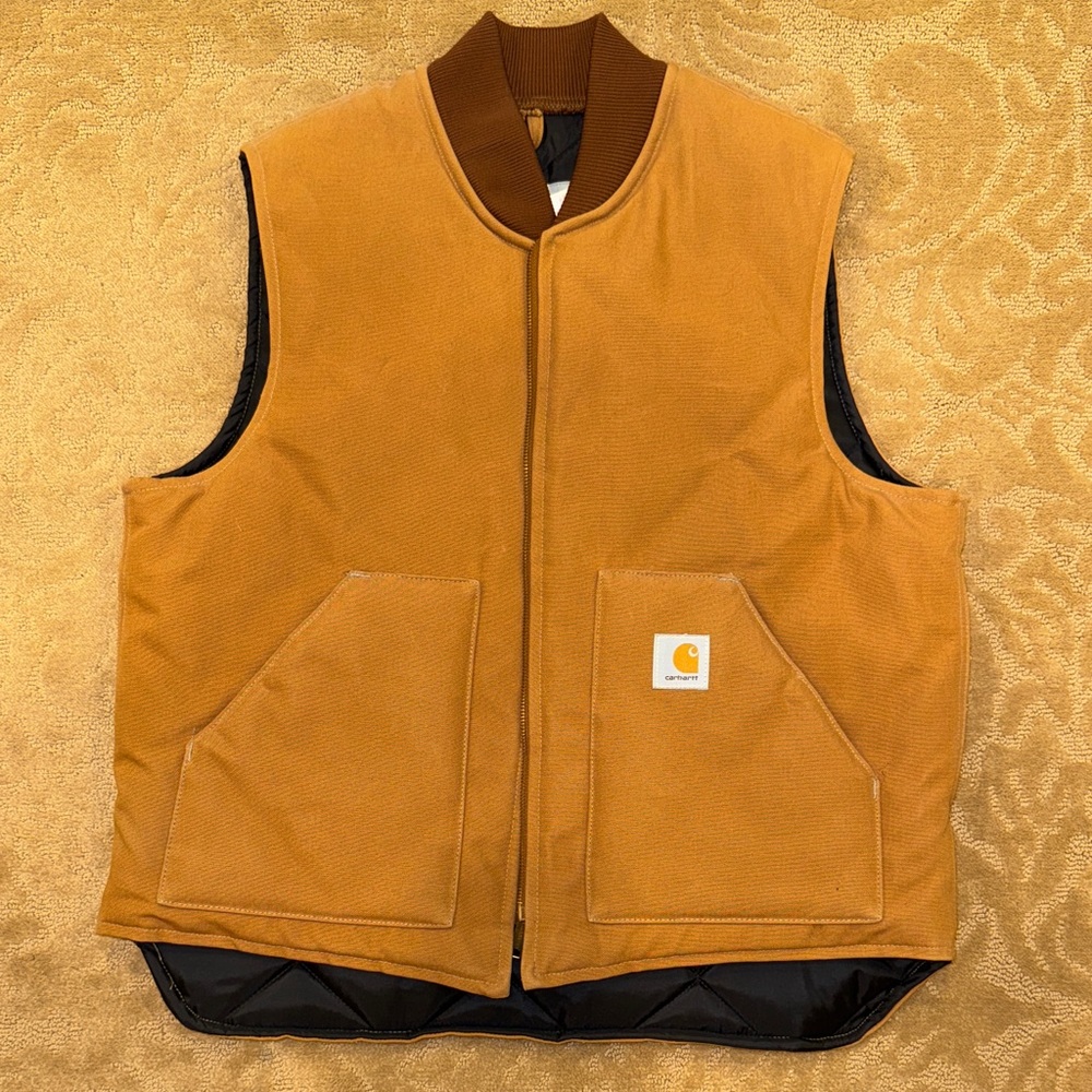 NWOT Carhartt Men's Tan Work Vest
